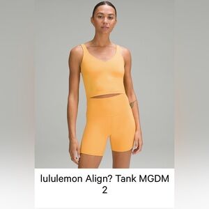 Align Tank Size 2 Mango dream